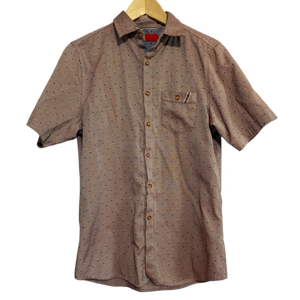 Project Red Men’s Button Down Short Sleeve Shirt Size Small